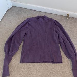 Purple Flair sleeve Sweater